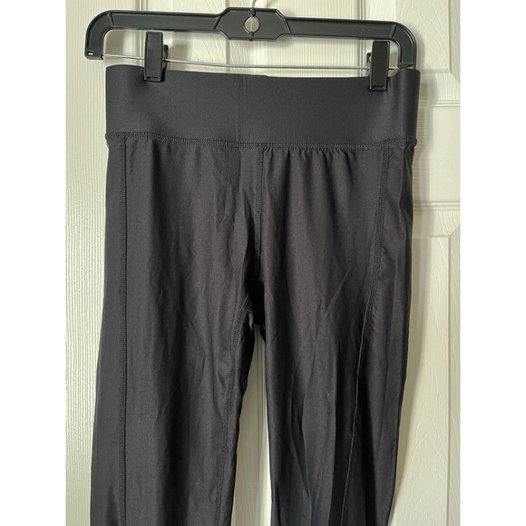 Terez Black Leggings With Ankle Squiggles Relaxed Fit Comfort Women Medium - Picture 7 of 7